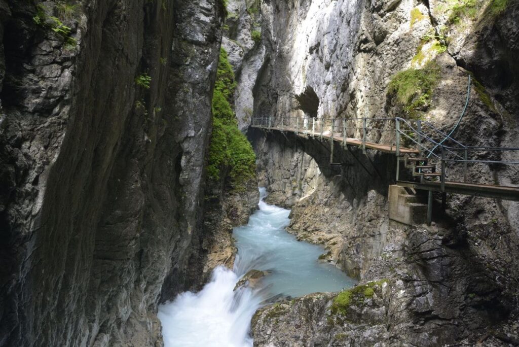 Schönste Stelle auf dem Leutaschklamm Wasserfallsteig