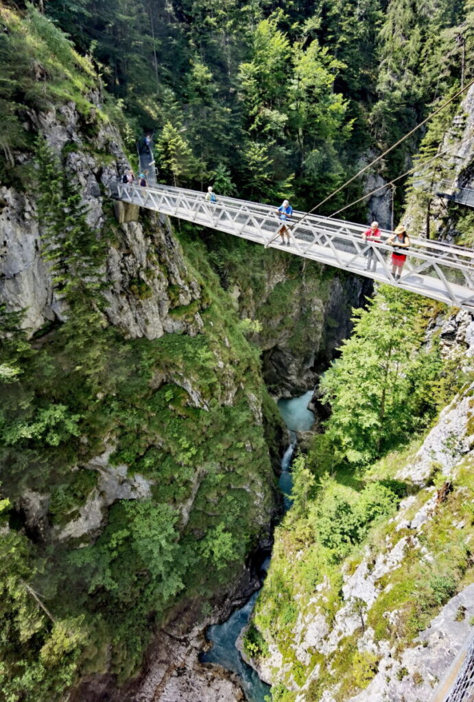 The panoramic bridge in the Leutasch Gorge