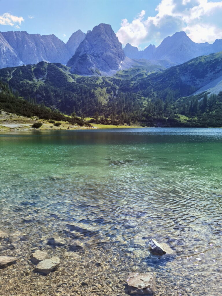 Vom Leutaschtal kannst du hinauf zum Seebensee